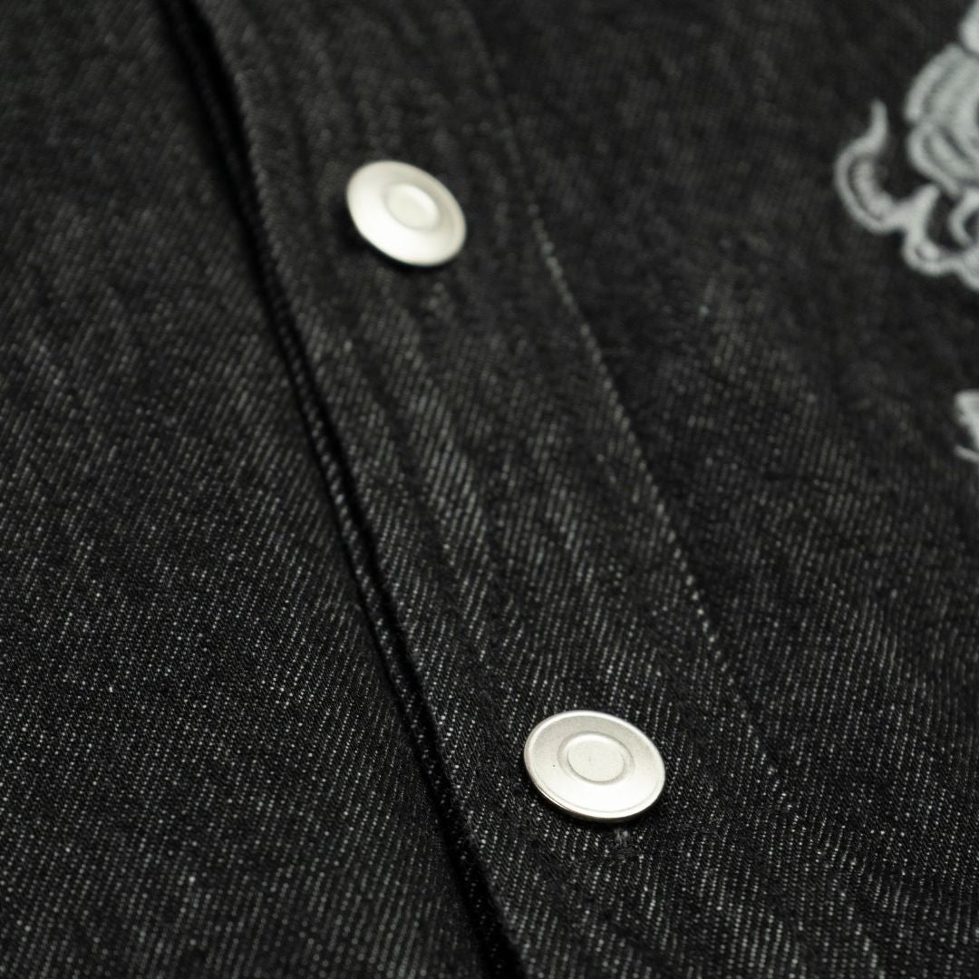 FAIRFAX YOKAI FIRE EMB DENIM SHIRT