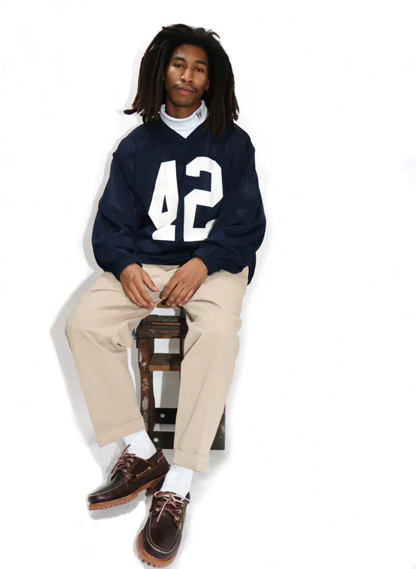 WOODBLOCK 2TUCK CHINO TROUSERS - KHAKI