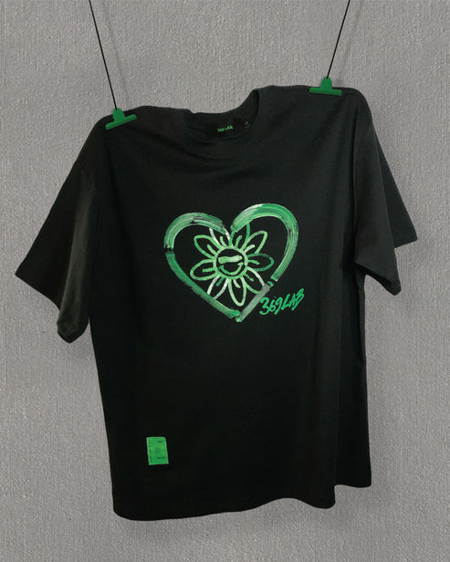 369 LAB Baby Flower Heart Print Tee