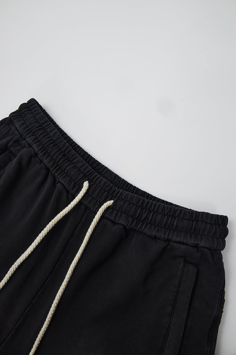 FUMBLE WASHED SWEAT PANTS - BLACK