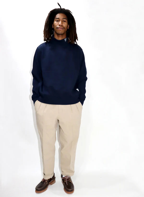 WOODBLOCK 2TUCK CHINO TROUSERS - KHAKI