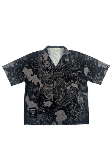 FAIRFAX KOMAINU OPEN COLLAR SHIRT