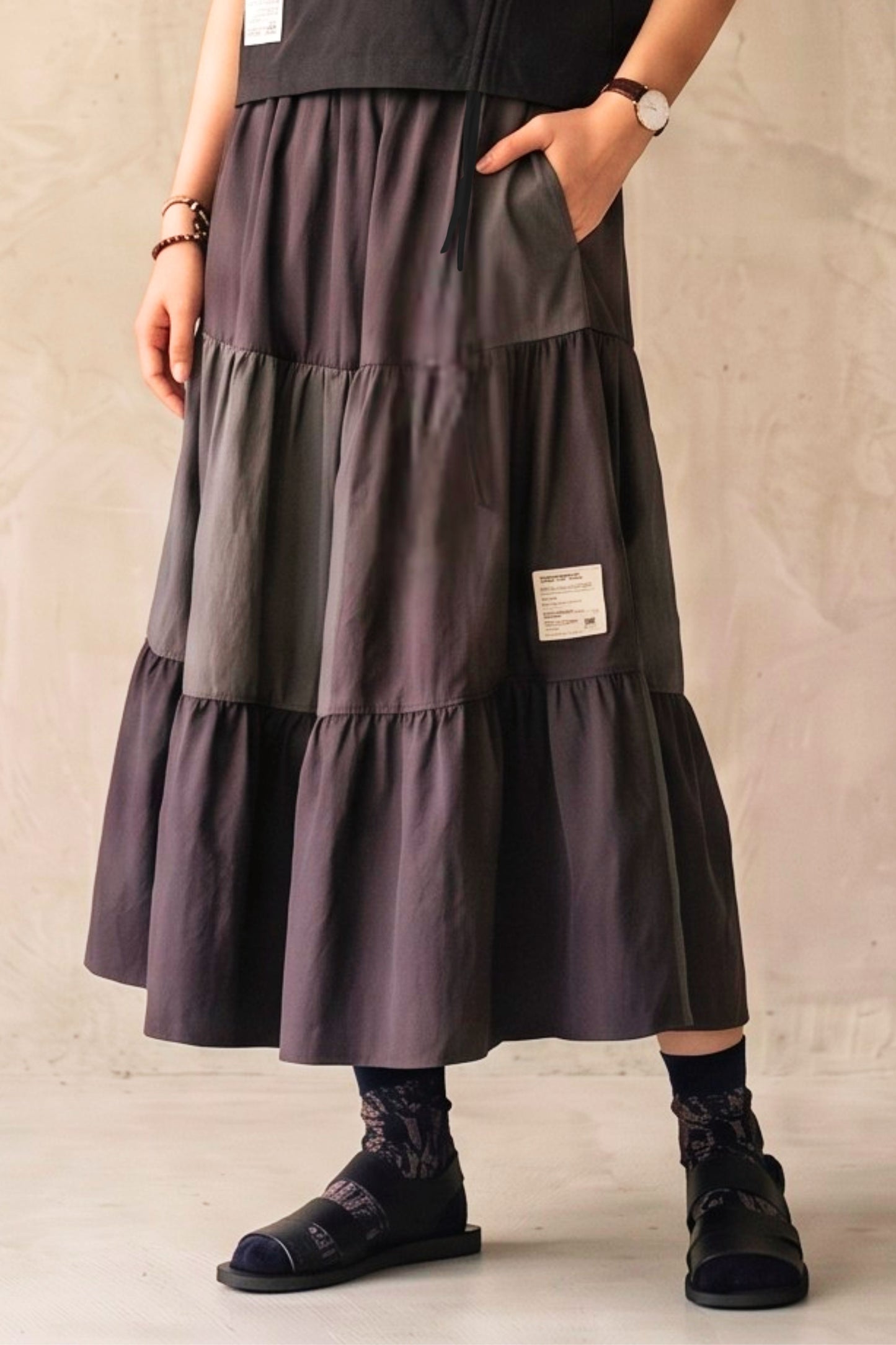 FAIRFAX LADY COLOR BLOCK SKIRT