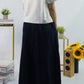 FAIRFAX PINSTRIPE PANEL DENIM SKIRT