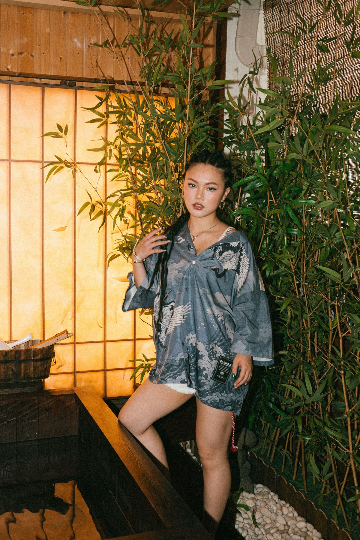 FAIRFAX CRANE PRINT SHIRT