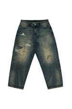 TRASHED DENIM PANTS