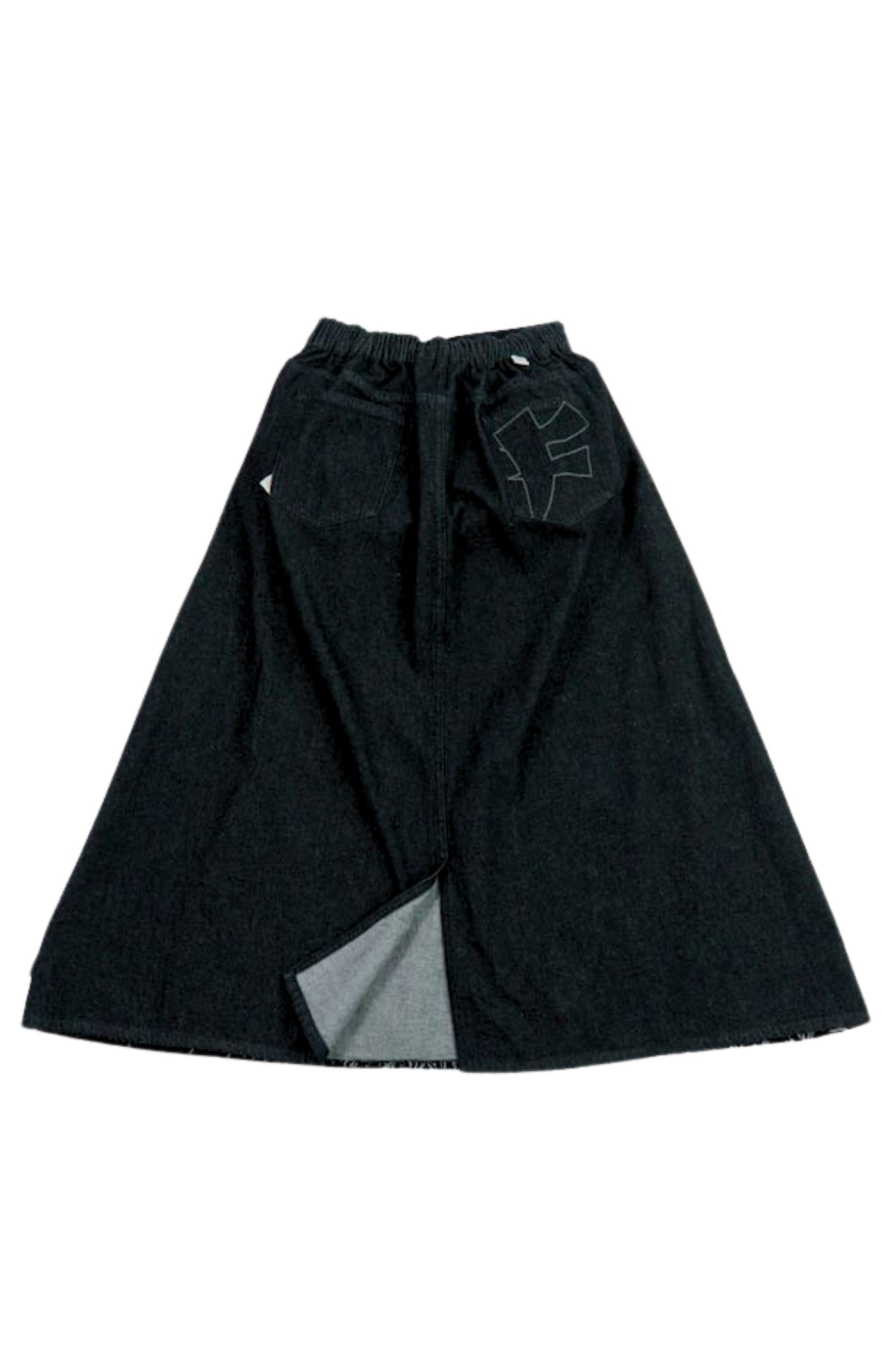 FAIRFAX PINSTRIPE PANEL DENIM SKIRT