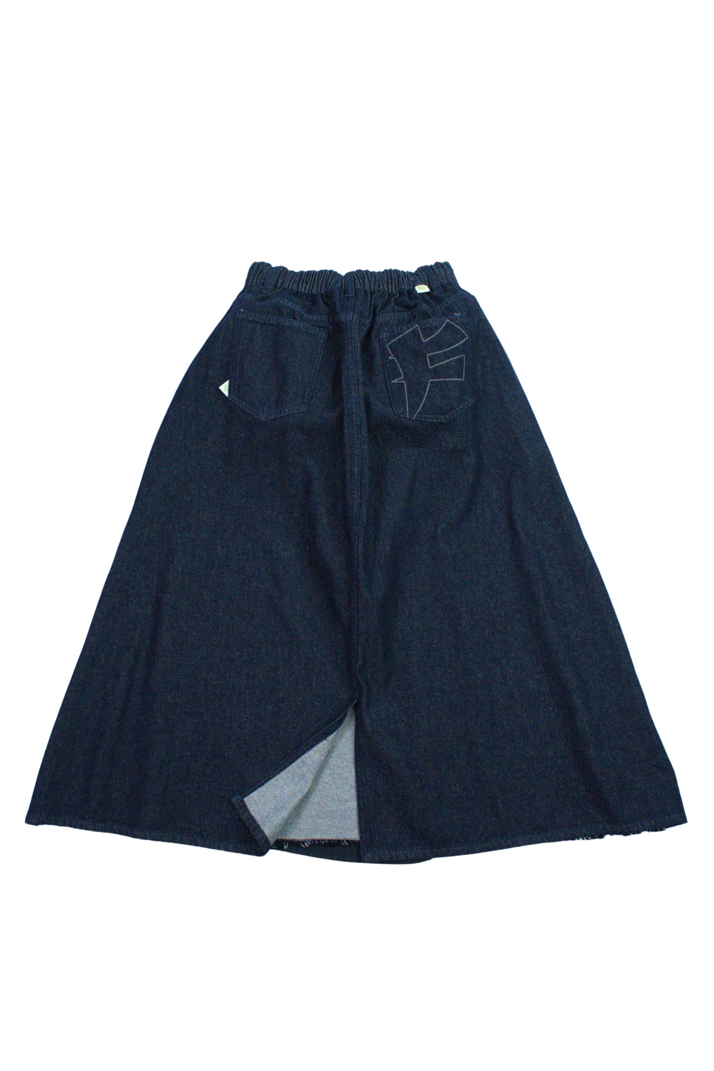 FAIRFAX PINSTRIPE PANEL DENIM SKIRT