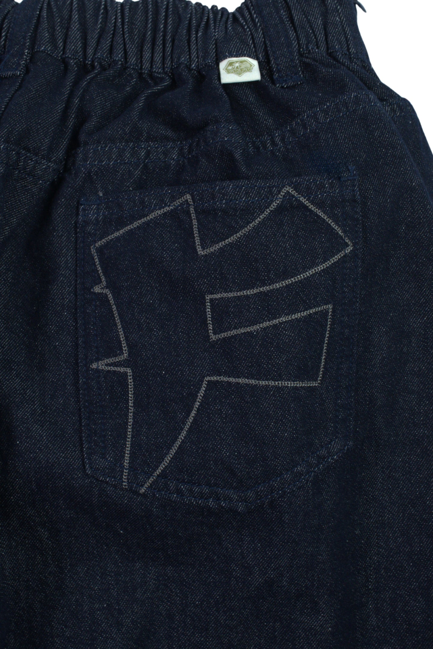 FAIRFAX PINSTRIPE PANEL DENIM SKIRT