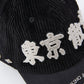 Taking a stroll in Tokyo Corduroy Cap｜Black