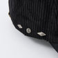 Taking a stroll in Tokyo Corduroy Cap｜Black