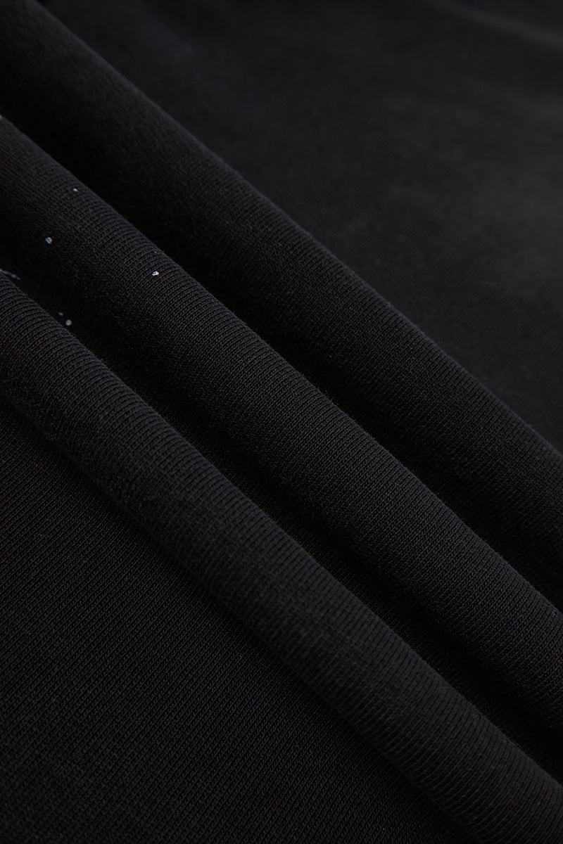 FUMBLE WASHED SWEAT PANTS - BLACK