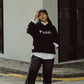 FUMBLE JAPANESE APPLIQUE HOODIES - BLACK
