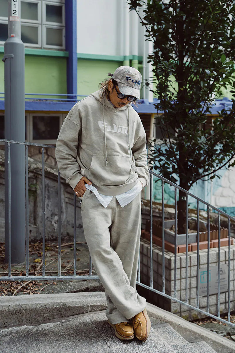 FUMBLE JAPANESE APPLIQUE HOODIES - DRY LEAVES