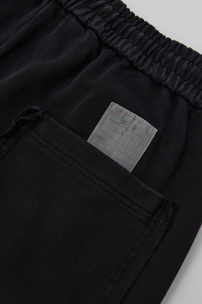 FUMBLE WASHED SWEAT PANTS - BLACK