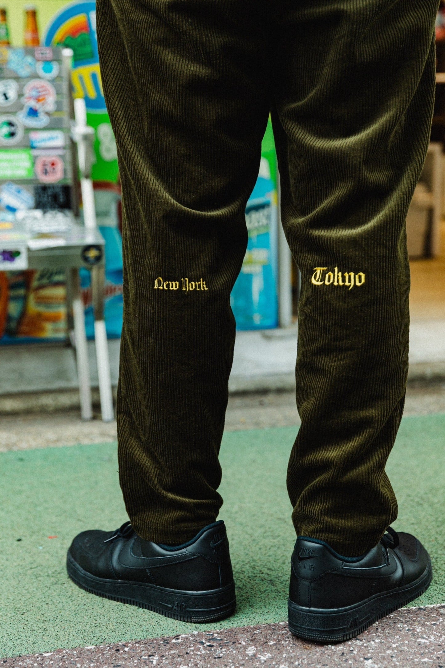 K’rooklyn CORDUROY TEXTILE ZIP HOODIE - KHAKI