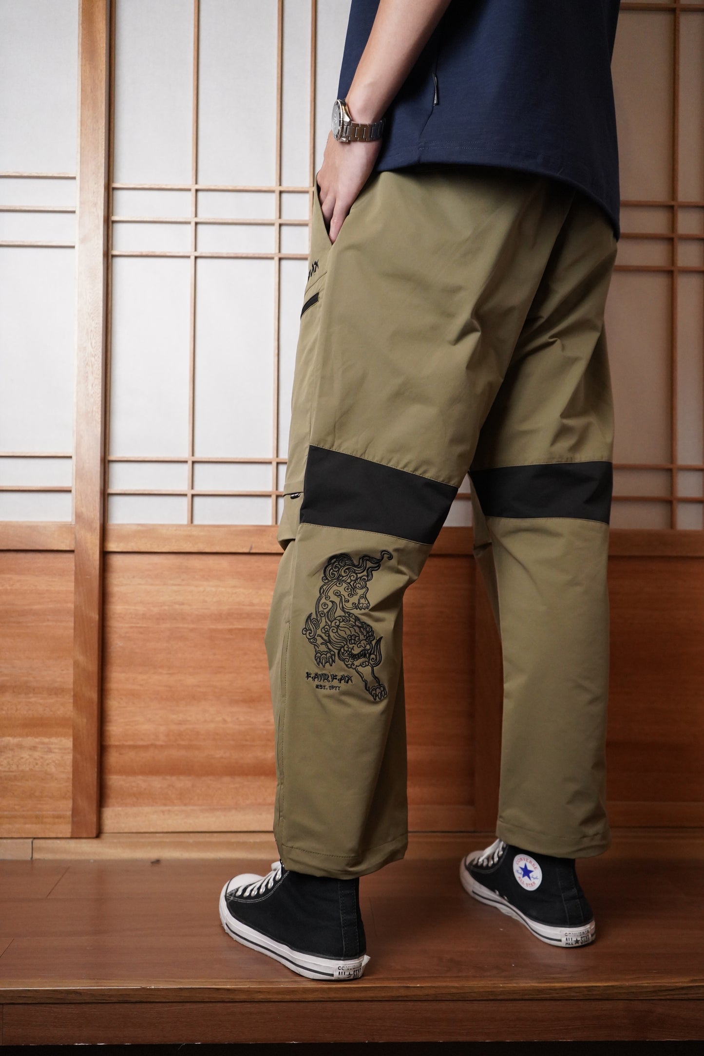 FAIRFAX CARGO EMB PANTS