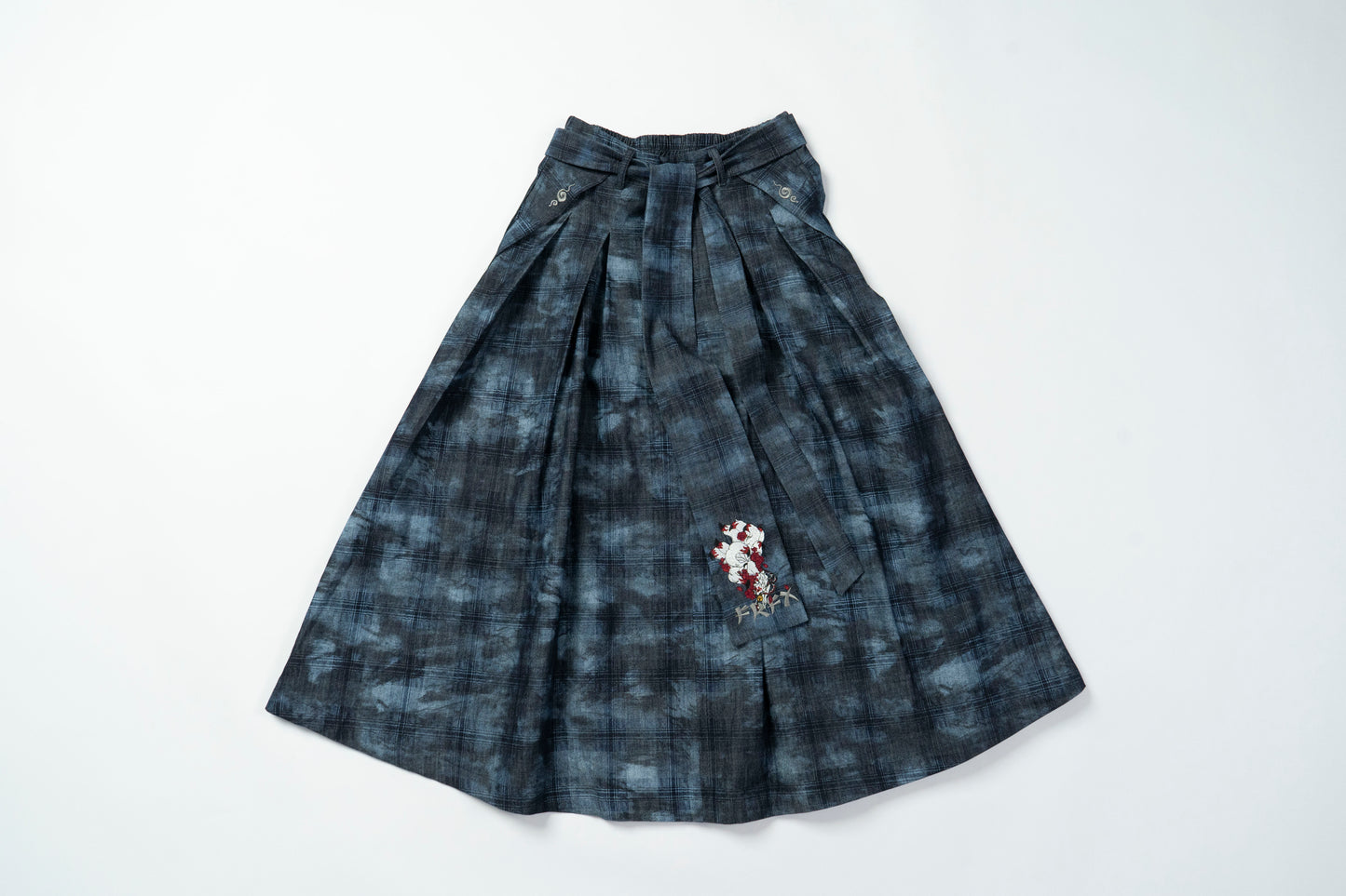 FAIRFAX CHECK DENIM KITSUNE DRESS