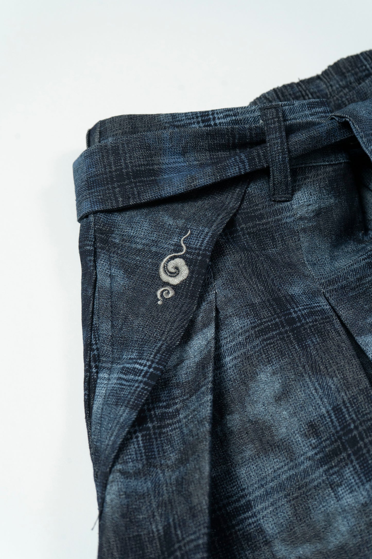 FAIRFAX CHECK DENIM KITSUNE DRESS