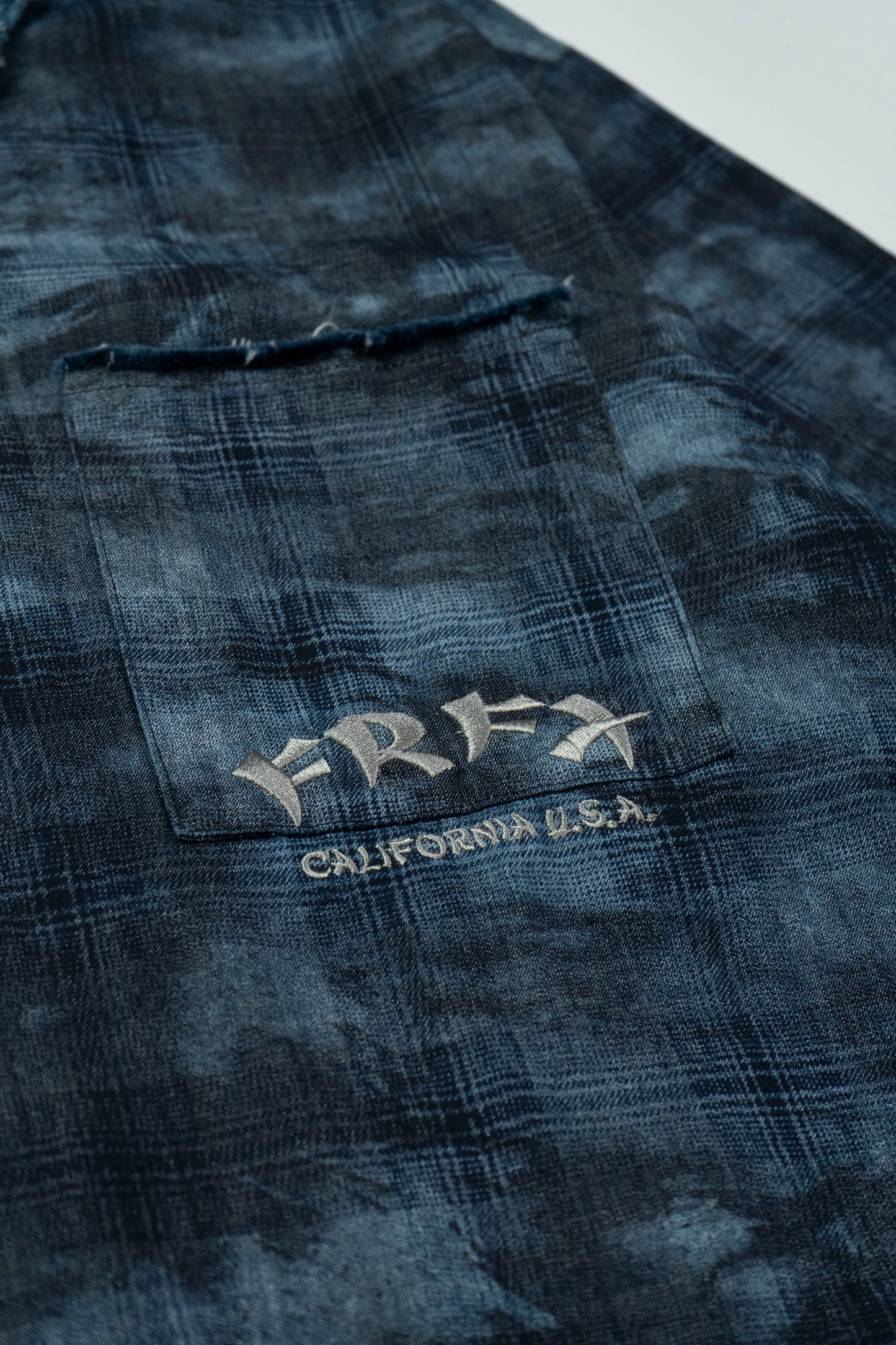 FAIRFAX CHECK DENIM KITSUNE SHIRT