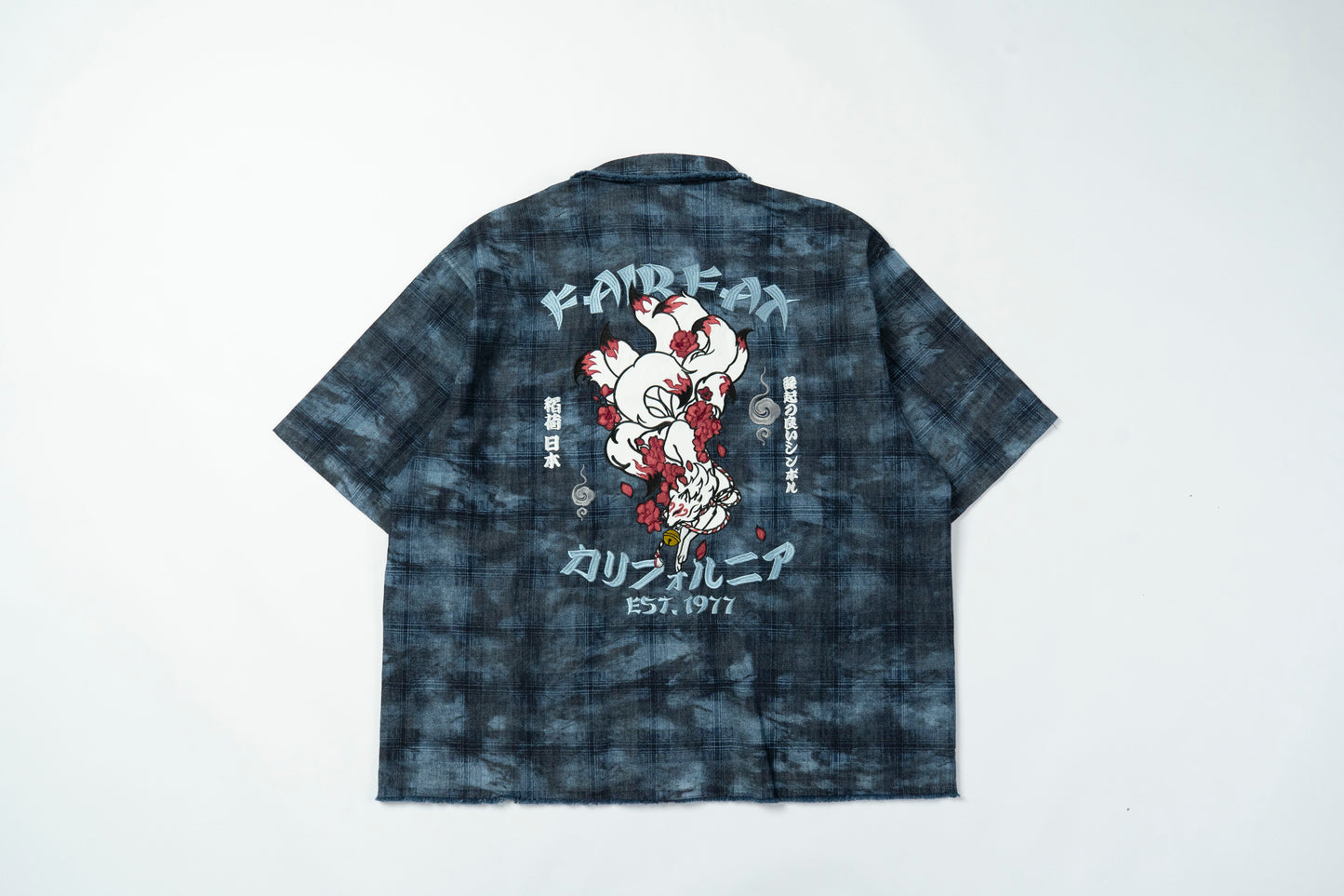 FAIRFAX CHECK DENIM KITSUNE SHIRT