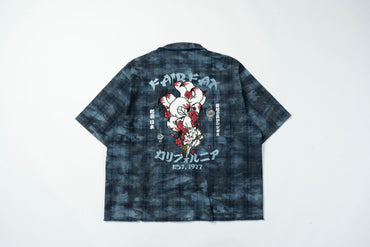 FAIRFAX CHECK DENIM KITSUNE SHIRT