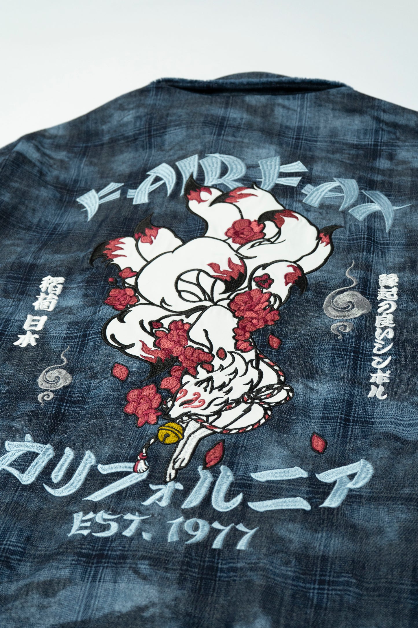 FAIRFAX CHECK DENIM KITSUNE SHIRT