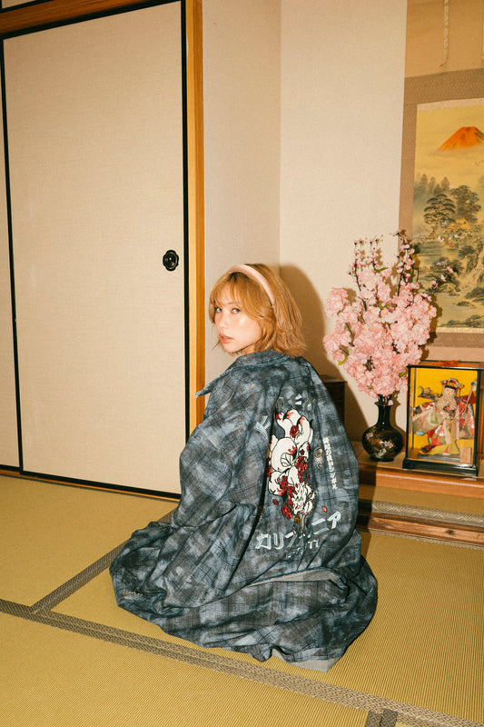 FAIRFAX CHECK DENIM KITSUNE SHIRT