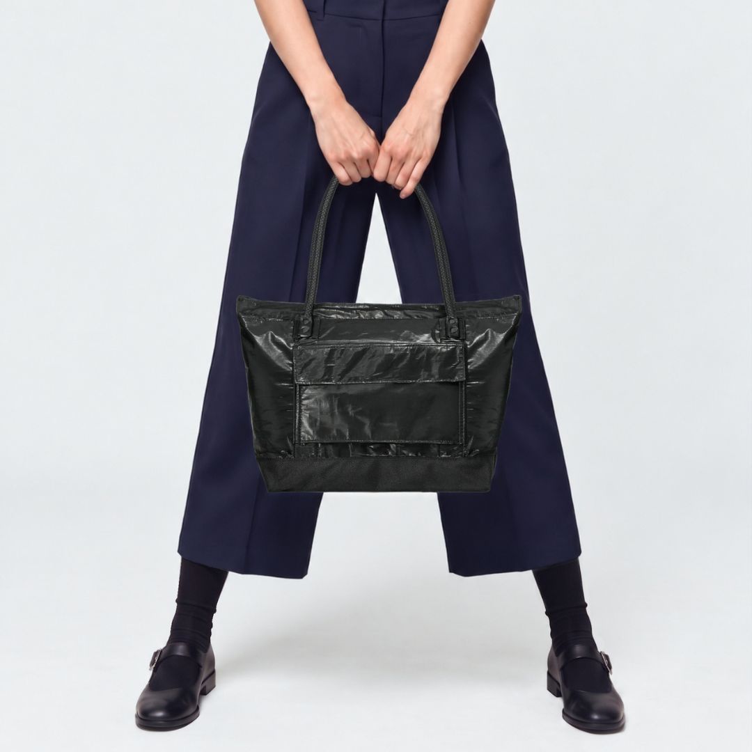 M.CRAFTSMAN AIRY TOTE BAG - BLACK (S/L)