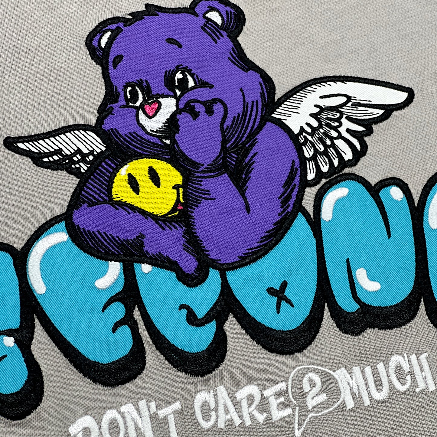 2ND CLOSET - “DON’T CARE MUCH” POPLIN + EMBRO DETAILS T-SHIRT