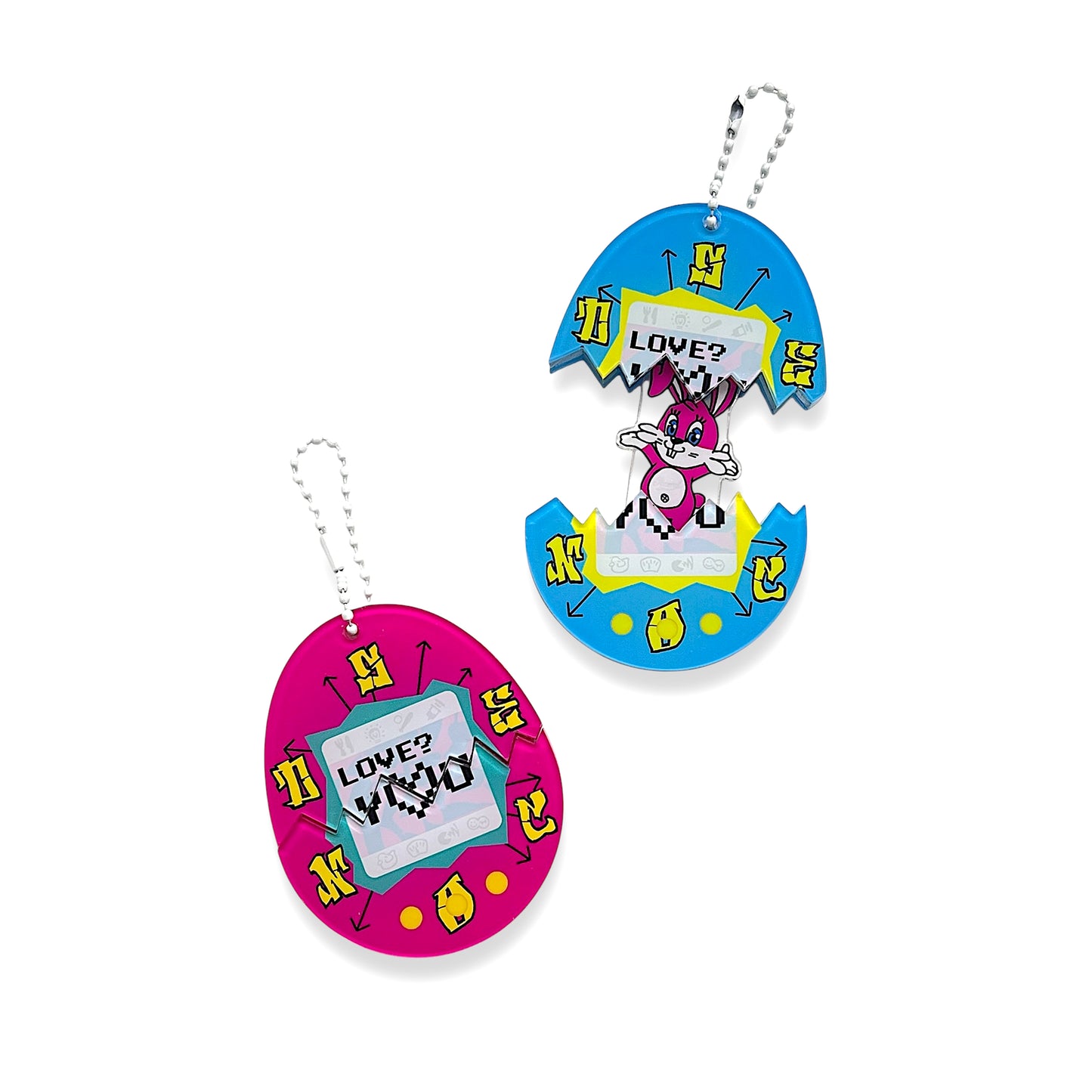 "TAMAGOTCHI" SECOND RABBIT KEY CHAIN