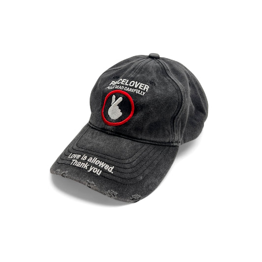 "LOVE IS EVERYWHERE" WASHED DAMAGED CAP