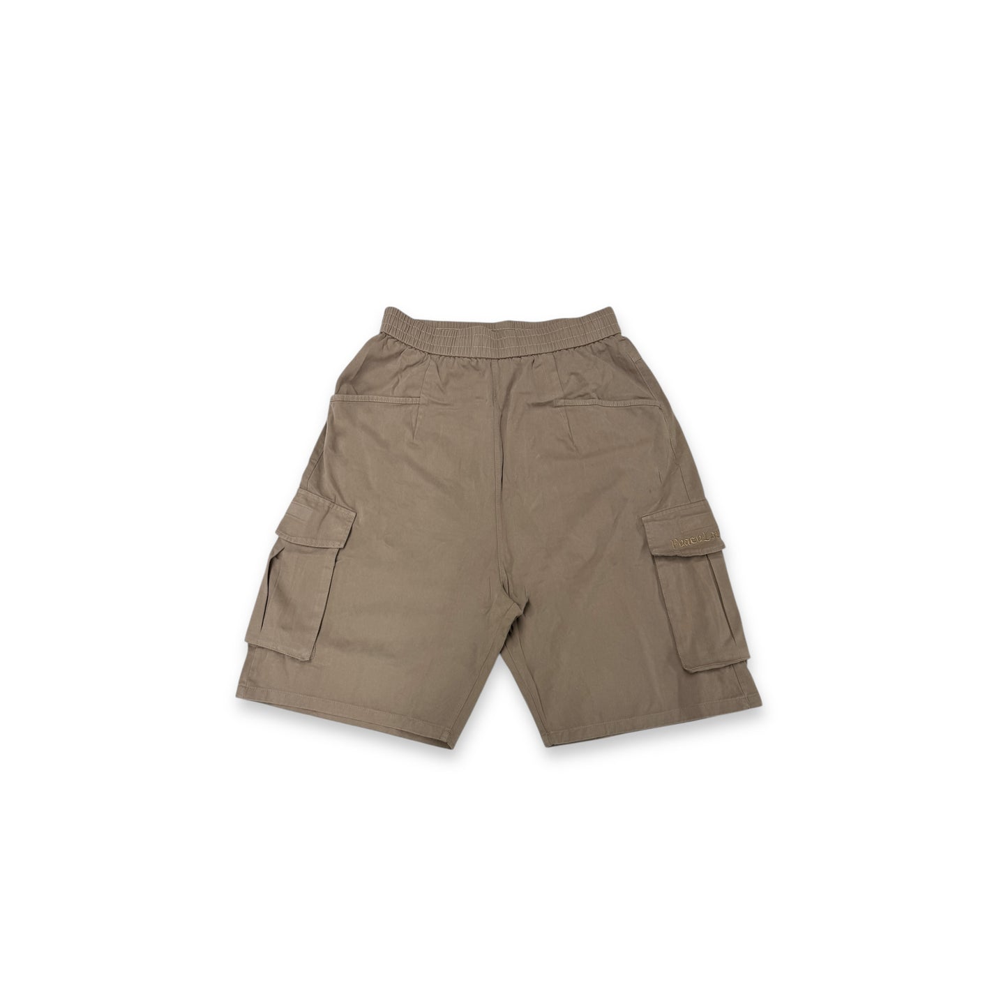 "PEACE LOVERS" WIDE LEG CARGO SHORTS