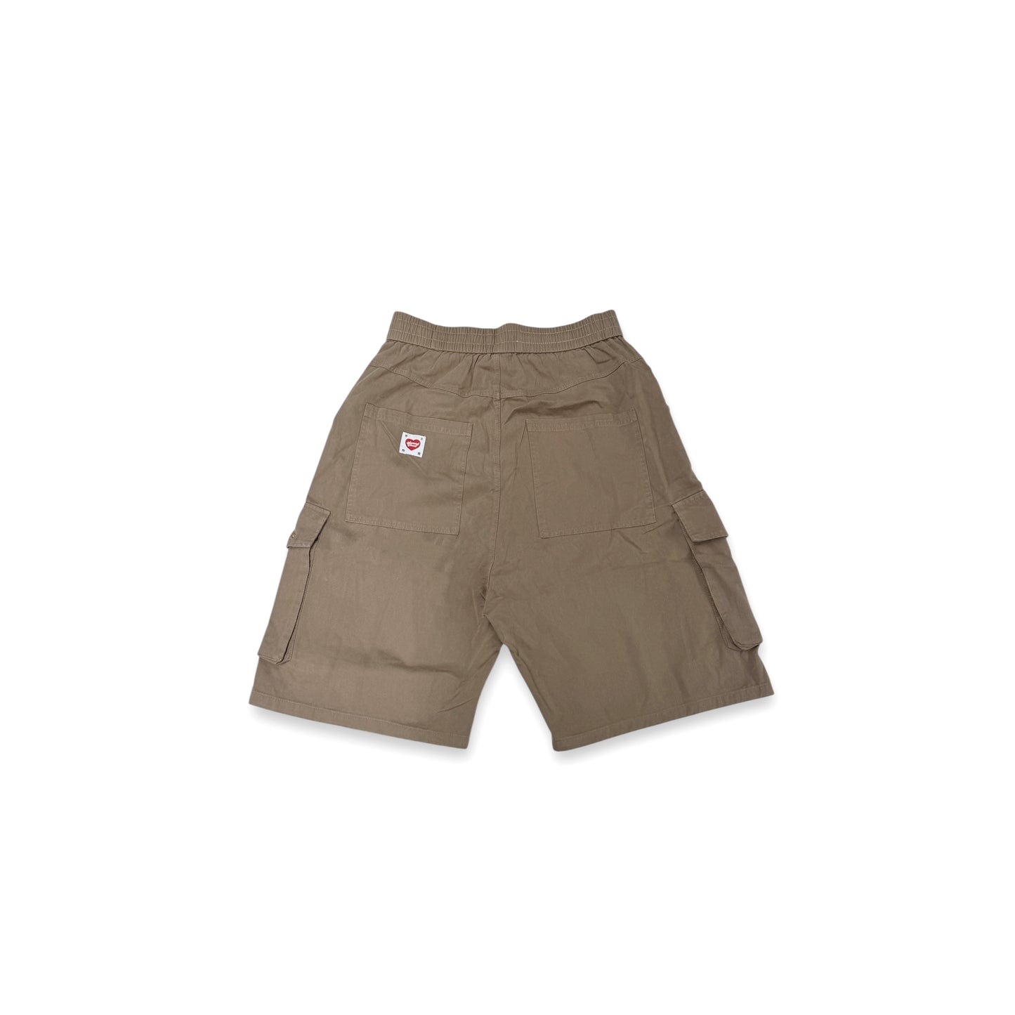 "PEACE LOVERS" WIDE LEG CARGO SHORTS