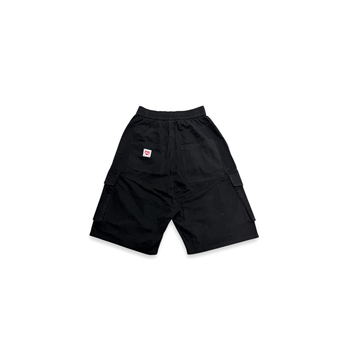 "PEACE LOVERS" WIDE LEG CARGO SHORTS