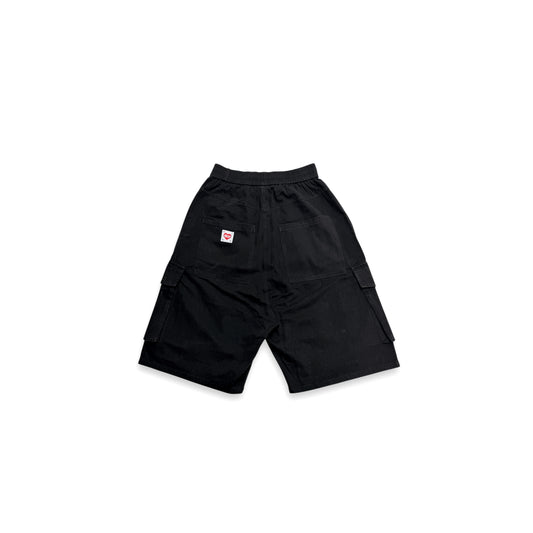 "PEACE LOVERS" WIDE LEG CARGO SHORTS
