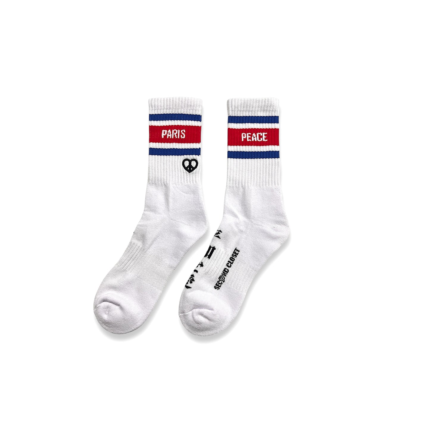 "FAITH,HOPE & LOVE" STRIPE SPORTY SOCKS