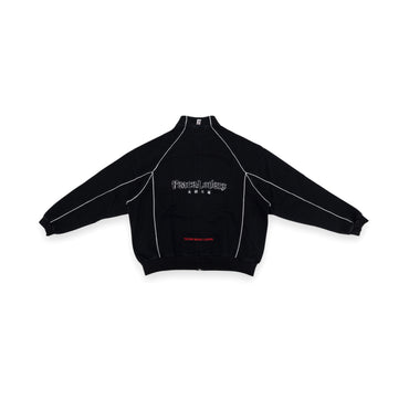 2ND CLOSET "PEACE LOVERS" PIPING SWEAT ZIP UP JACKET