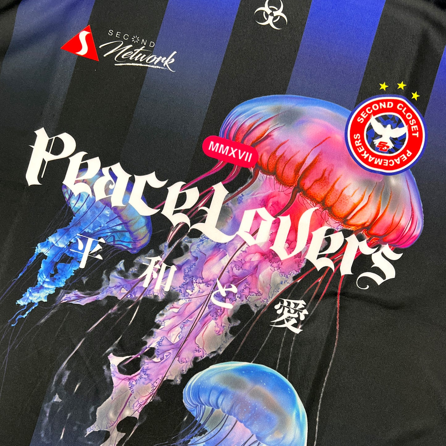 2ND CLOSET "JELLY FISH" SOCCER JERSEY T-SHIRT