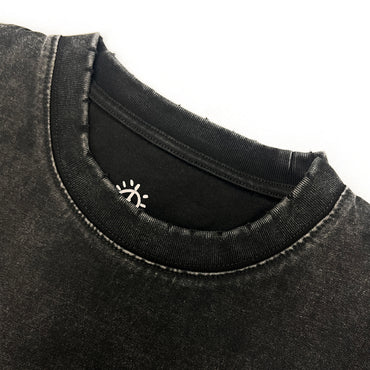 2ND CLOSET "PEACE MARIA" PRINTED WASHED T-SHIRT