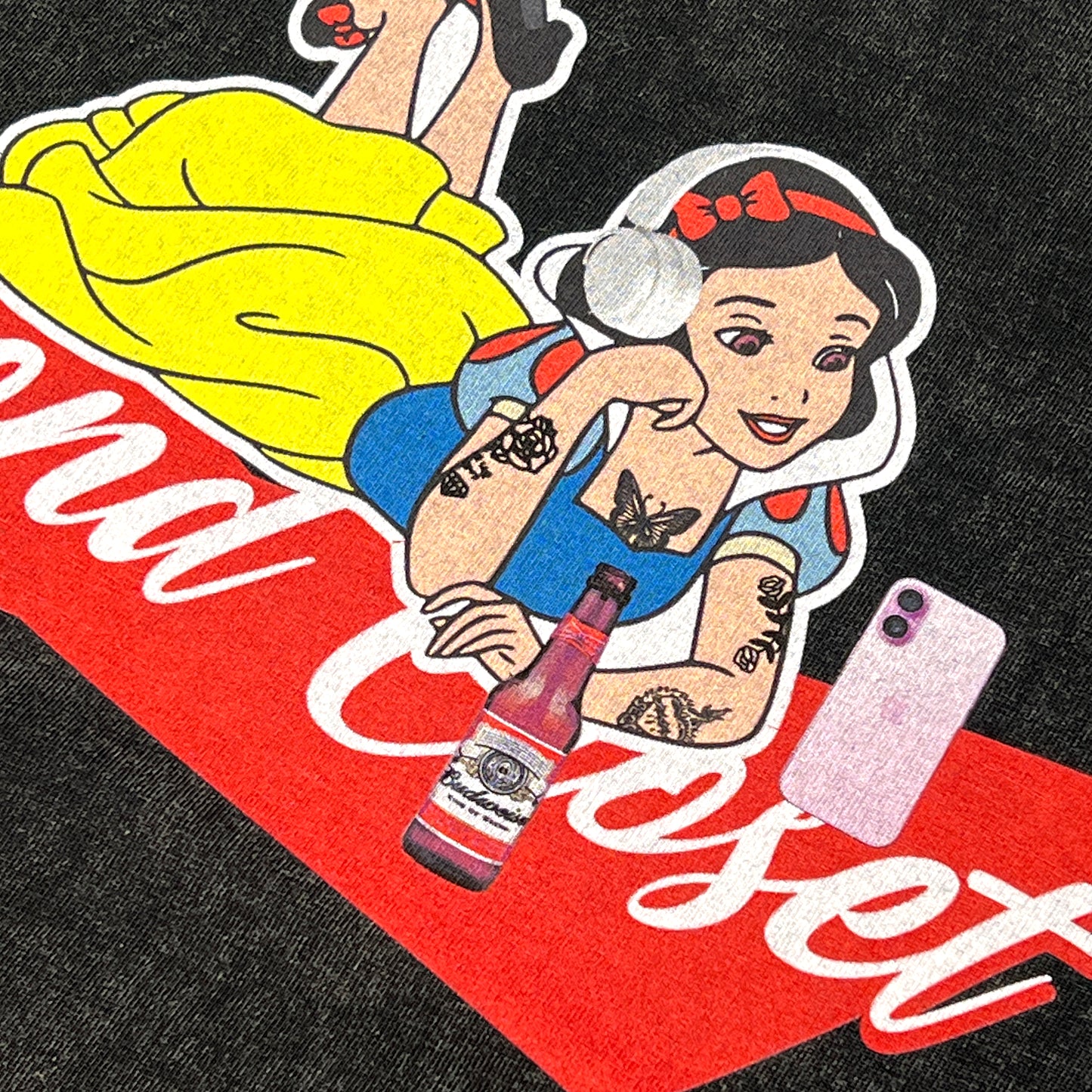 "ME-TIME" SNOW WHITE PRINTED T-SHIRT