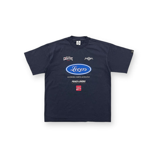 “LOVERS”LOGOS PRINTED T-SHIRT