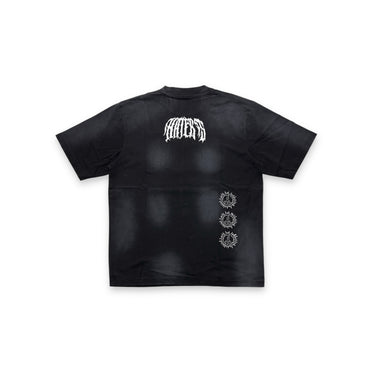 2ND CLOSET "PUNK PEACE" EMBROIDERY SPRAY T-SHIRT