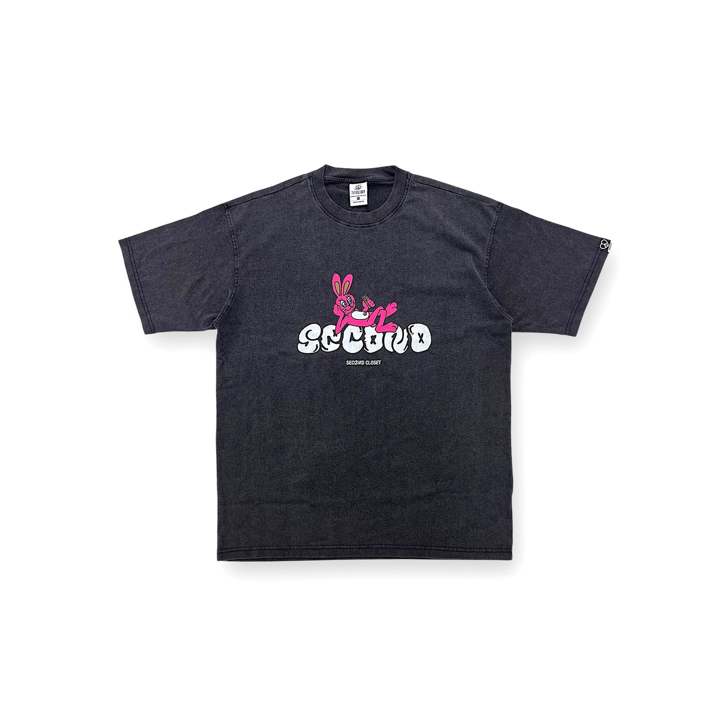 2ND CLOSET "SECOND RABBIT" IN THE TOWN GRAIFFITI T-SHIRT