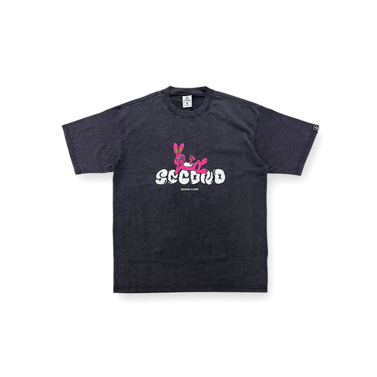 2ND CLOSET "SECOND RABBIT" IN THE TOWN GRAIFFITI T-SHIRT