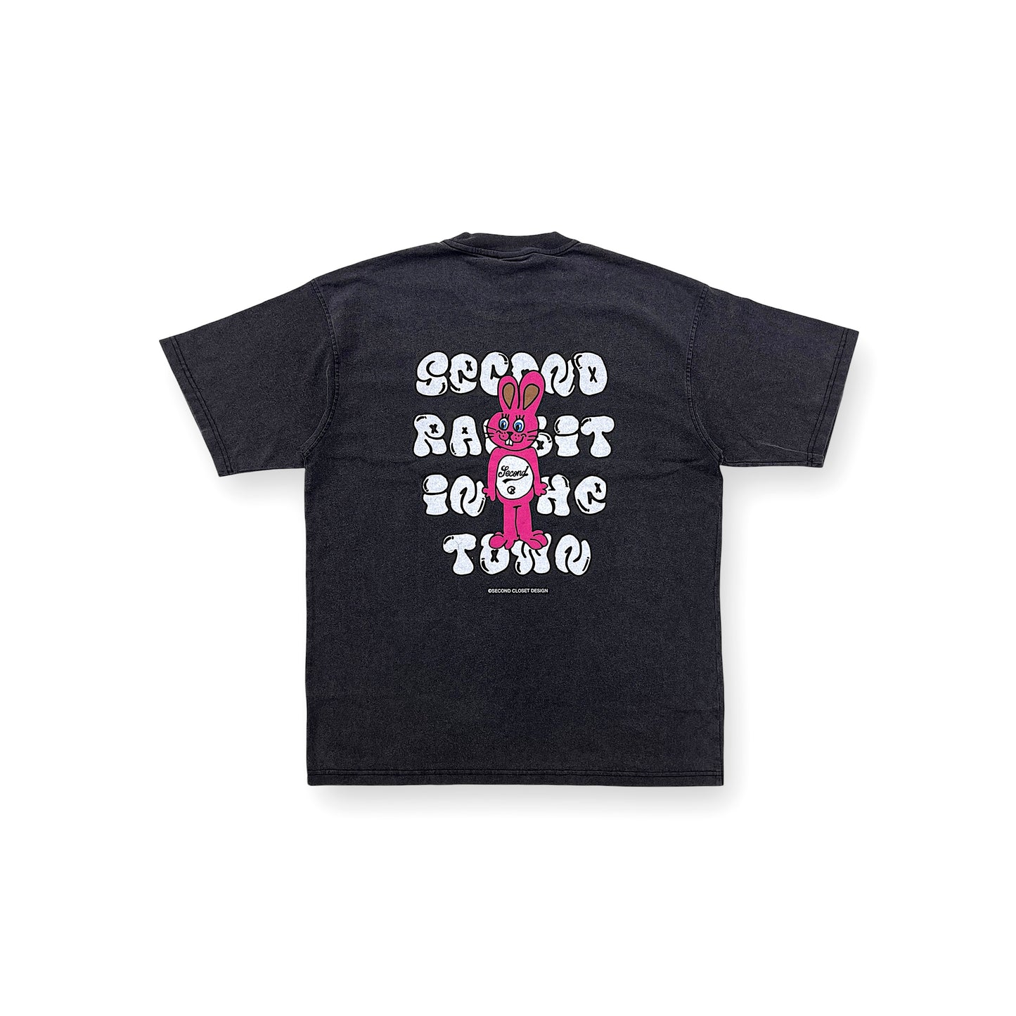 2ND CLOSET "SECOND RABBIT" IN THE TOWN GRAIFFITI T-SHIRT