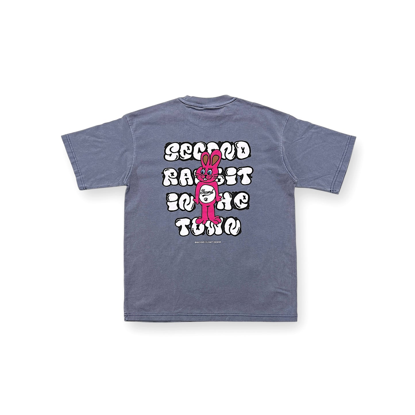2ND CLOSET "SECOND RABBIT" IN THE TOWN GRAIFFITI T-SHIRT
