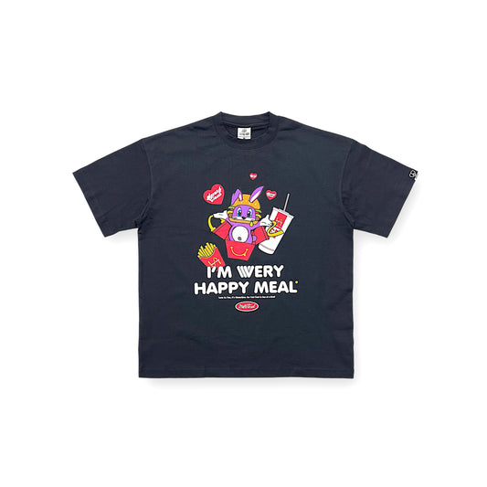 "VERY HAPPY MEAL"PRINTED T-SHIRT