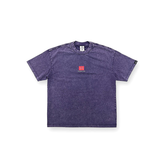 "McRECEIPT" ACID-WASHED T-SHIRT