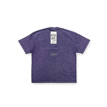 "McRECEIPT" ACID-WASHED T-SHIRT